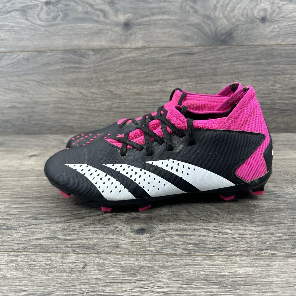 Adidas Youth Predator  Accuracy .1  FG Soccer Cleats Size 4 Black Pink‎ GW4614